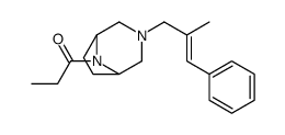 3-(2-Methyl-3-phenylallyl)-8-propionyl-3,8-diazabicyclo[3.2.1]octane结构式
