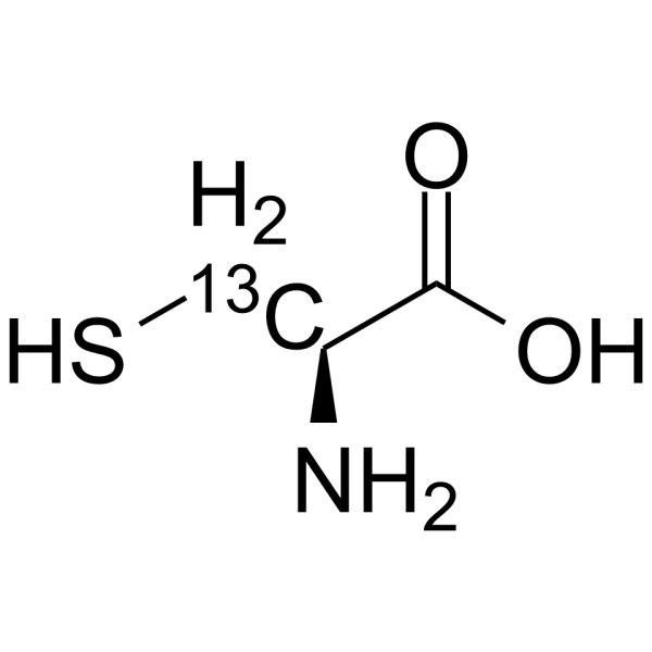 L-Cysteine-3-13C结构式