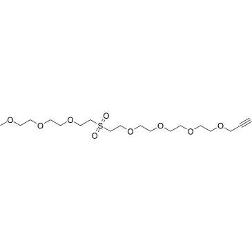 m-PEG3-Sulfone-PEG4-propargyl结构式