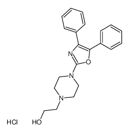 2-[4-(4,5-diphenyl-oxazol-2-yl)-piperazin-1-yl]-ethanol, monohydrochloride Structure