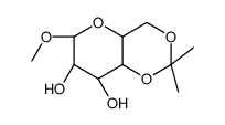 METHYL-4,6-O-ISOPROPYLIDENE-BETA-D-GALACTOPYRANOSIDE Structure