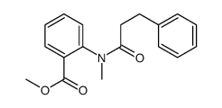 methyl 2-[methyl(3-phenylpropanoyl)amino]benzoate Structure