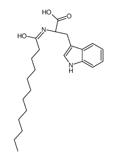 (2S)-2-(dodecanoylamino)-3-(1H-indol-3-yl)propanoic acid Structure