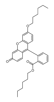 hexyl 2-(3-hexoxy-6-oxoxanthen-9-yl)benzoate Structure