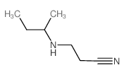 3-(sec-Butylamino)propanenitrile结构式