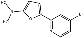 5-(4-Bromopyridin-2-yl)furan-2-boronic acid结构式