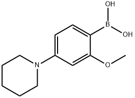 (2-methoxy-4-(piperidin-1-yl)phenyl)boronic acid Structure