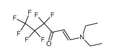 1-diethylamino-4,4,5,5,6,6,6-heptafluoro-hex-1-en-3-one Structure