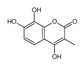 Coumarin, 4,7,8-trihydroxy-3-methyl- (7CI,8CI) structure