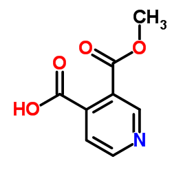 3-(甲氧基羰基)异烟酸结构式