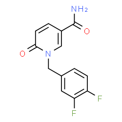 1-(3,4-Difluorobenzyl)-6-oxo-1,6-dihydro-3-pyridinecarboxamide结构式