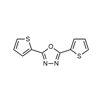2,5-二噻吩-2-基-1,3,4-恶二唑结构式