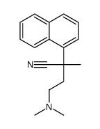 1-NAPHTHALENEACETONITRILE, alpha-(2-(DIMETHYLAMINO)ETHYL)-alpha-METHYL- structure