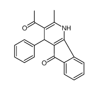 3-acetyl-2-methyl-4-phenyl-1,4-dihydroindeno[1,2-b]pyridin-5-one Structure