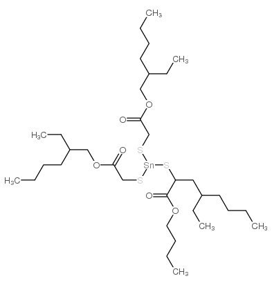 2-ethylhexyl 4-butyl-10-ethyl-4-[[2-[(2-ethylhexyl)oxy]-2-oxoethyl]thio]-7-oxo-8-oxa-3,5-dithia-4-stannatetradecanoate Structure