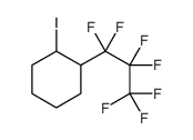 E/Z-1-IODO-2-(HEPTAFLUOROPROPYL)CYCLOHEXANE结构式