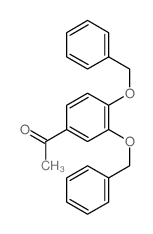 Ethanone,1-[3,4-bis(phenylmethoxy)phenyl]- Structure