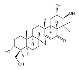 (4S)-3α,20β,21β,23-Tetrahydroxy-C(14a)-homo-27-norgammacer-14-en-16-one picture