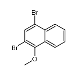 2,4-二溴-1-甲氧基萘结构式
