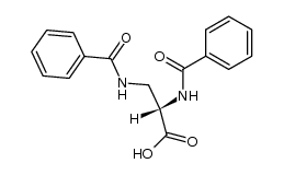 (S)-(-)-2,3-Bis-(benzoylamino)-propionsaeure结构式