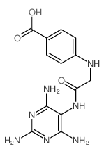 4-[[2-oxo-2-[(2,4,6-triaminopyrimidin-5-yl)amino]ethyl]amino]benzoic acid Structure