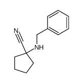 1-(benzylamino)cyclopentanecarbonitrile结构式