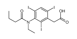 [3-(N-Ethylbutyrylamino)-2,4,6-triiodophenyl]acetic acid结构式