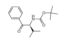 (S)-tert-butyl 3-methyl-1-oxo-1-phenylbutan-2-ylcarbamate structure