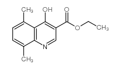 4-hydroxy-5,8-dimethyl-quinoline-3-carboxylic acid ethyl ester Structure