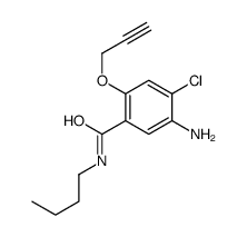 5-Amino-N-butyl-4-chloro-2-(2-propynyloxy)benzamide结构式