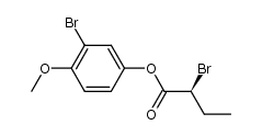 3-Bromo-4-methoxyphenyl (S)-2-bromobutanoate结构式