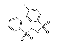 (Phenylsulfonyl)methyl 4-methylbenzenesulfonate结构式