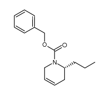 (R)-1-benzyloxycarbonyl-2-propyl-1,2,3,6-tetrahydropyridine Structure