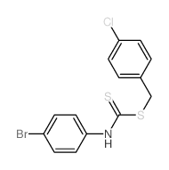 Carbamodithioic acid,(4-bromophenyl)-, (4-chlorophenyl)methyl ester (9CI) Structure