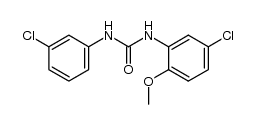 1-(5-chloro-2-methoxyphenyl)-3-(3-chlorophenyl)urea结构式