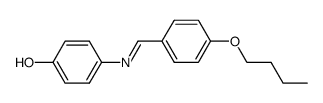 4-[[(4-Butoxyphenyl)methylene]amino]phenol结构式
