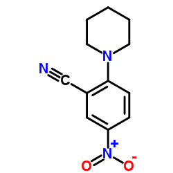 5-Nitro-2-(piperidin-1-yl)benzonitrile Structure