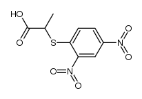 2-(2,4-dinitro-phenylsulfanyl)-propionic acid Structure