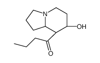 1-[(7S,8R,8aR)-7-hydroxy-1,2,3,5,6,7,8,8a-octahydroindolizin-8-yl]butan-1-one Structure