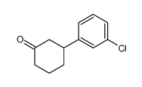 3-(3-chlorophenyl)cyclohexanone structure