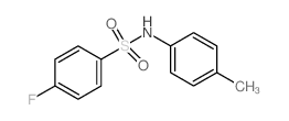 4-Fluoro-N-(4-methylphenyl)benzenesulfonamide结构式