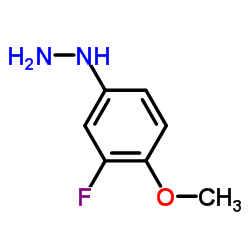 Hydrazine, (3-fluoro-4-methoxyphenyl)- (9CI) structure