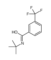 N-tert-butyl-3-(trifluoromethyl)benzamide structure