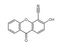 4-cyano-3-hydroxyxanthen-9-one结构式