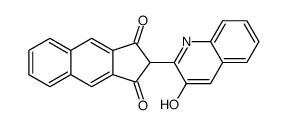 2-(3-羟基-2-喹啉)-环戊并萘-1,3-二酮结构式