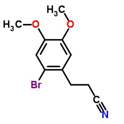 3-(2-Bromo-4,5-dimethoxyphenyl)propanenitrile structure