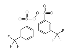 [3-(trifluoromethyl)phenyl]sulfonyloxy 3-(trifluoromethyl)benzenesulfonate结构式