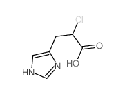 2-chloro-3-(3H-imidazol-4-yl)propanoic acid结构式