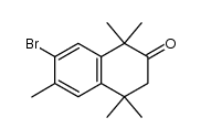 7-bromo-1,1,4,4,6-pentamethyl-1,3,4-trihydronaphthalene-2-one Structure