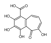 2,3,4,5-tetrahydroxy-6-oxobenzo[7]annulene-1-carboxylic acid结构式